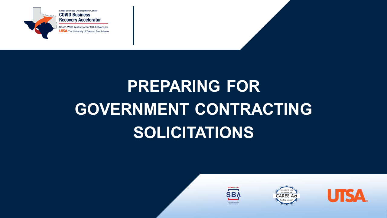 Preparing for Government Contracting Solicitations